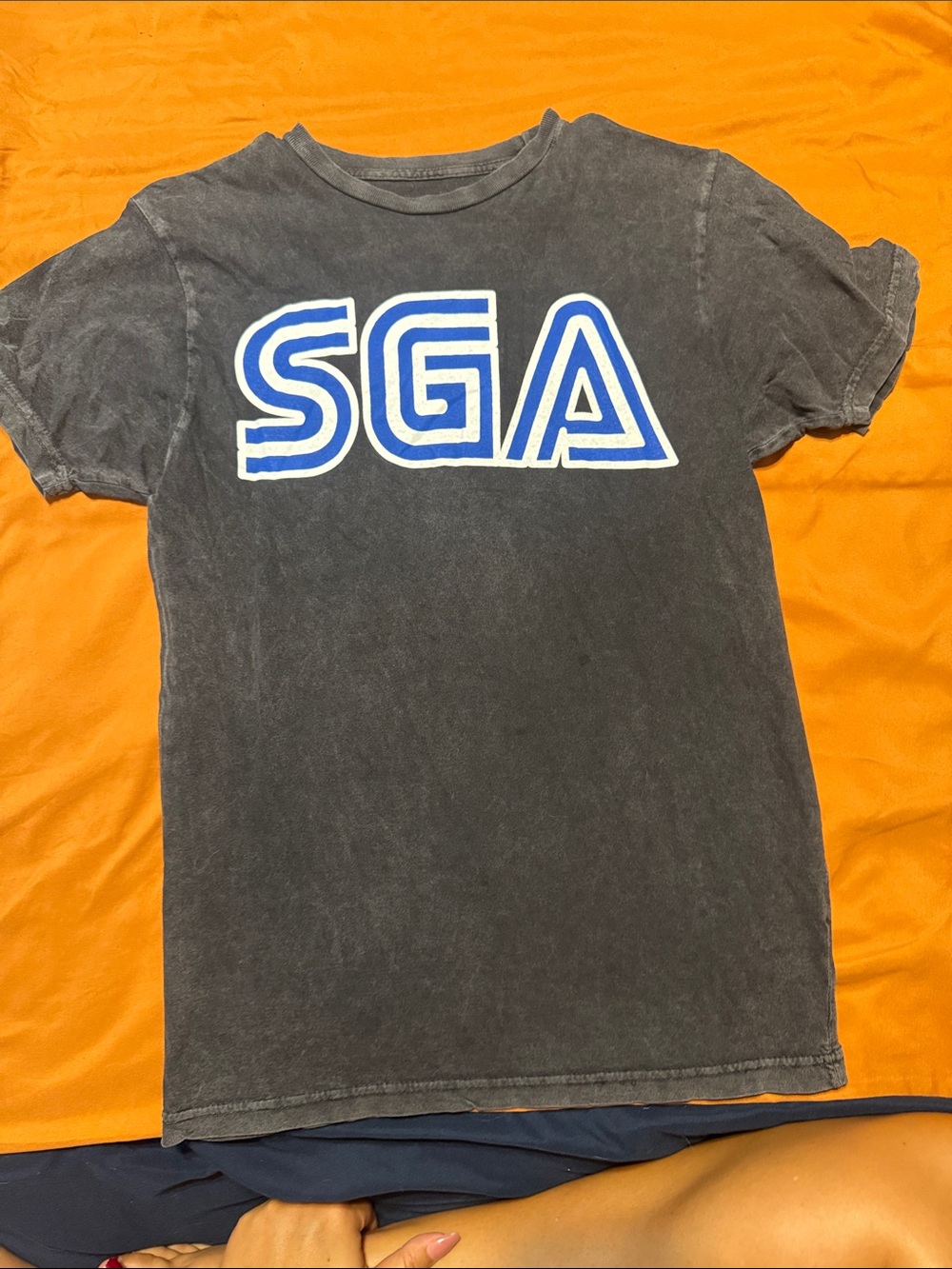SGA Graphic Tee in Black with Blue Logo